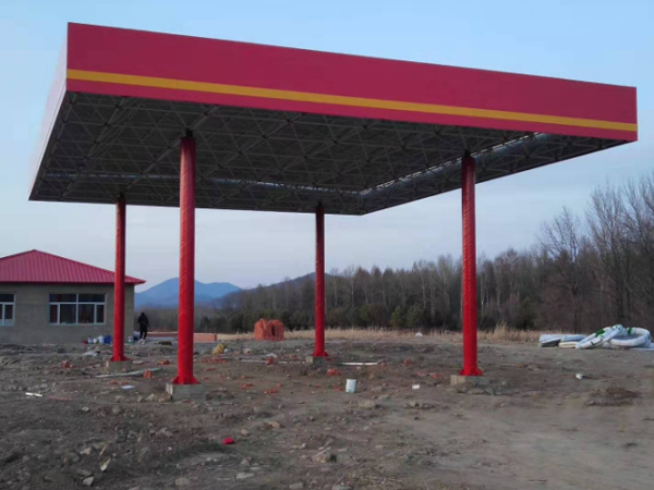 深州加油站网架